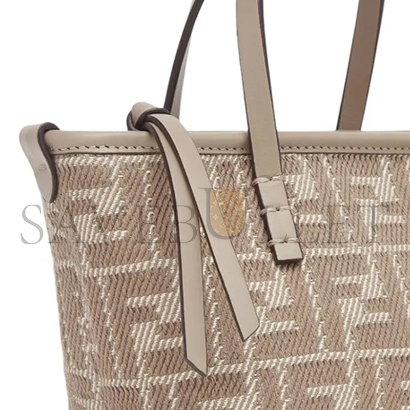 FENDI ROLL MINI FABRIC GRAY 8BS096AUPXF1SNP (15.5*13*11cm)